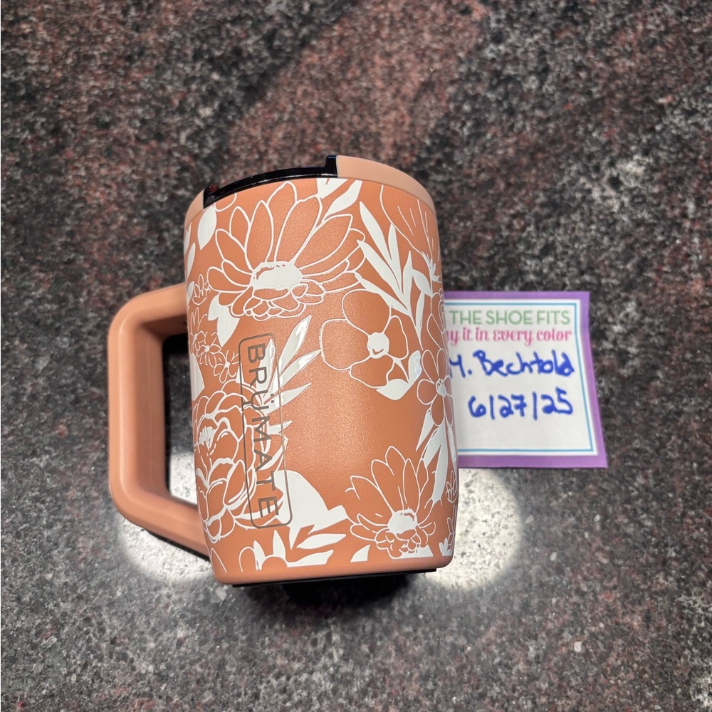 New BrüMate Muv Sandstone Floral Travel Mug